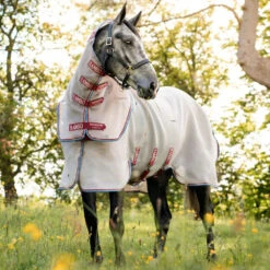 Horseware Ireland HORSEWARE - RAMBO PROTECTOR DISC CLOSURE OATMEAL/CHERRY