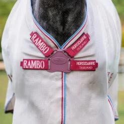 Horseware Ireland HORSEWARE - RAMBO PROTECTOR DISC CLOSURE OATMEAL/CHERRY -Sports - Equestrian Sports 467268 1600 auto