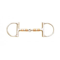 Cavalier D-Ring Snaffle With Copper Roller