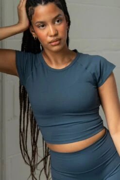 Azur Fit - Cropped Tee -Sports - Equestrian Sports FRONT e94a991f 3105 4036 83c4 7f6ba7999652