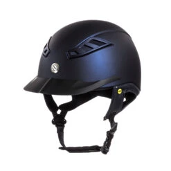 Back On Track Lynx Smooth Helmet -Sports - Equestrian Sports Lynx 1000 by 1000 Web Blue