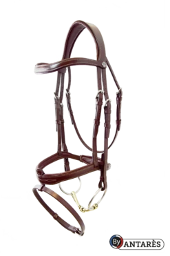 Signature By Antares Flash Noseband Snaffle Bridle