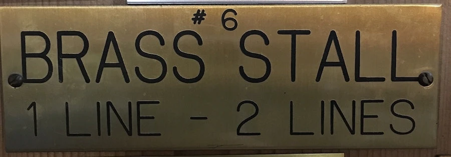 Stall Plate 10" 1 Stall Plate 10"