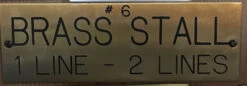 Stall Plate 6"